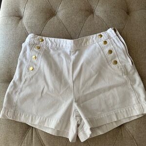 Women’s FRAME denim shorts, white, NWT! Size 27